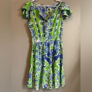 Zoey & Leelo NWOT printed dress size S. Lily Pulitzer, vacation, summer vibes